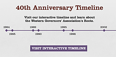WGA 40 year anniversary timeline