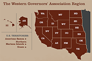 The Western Governors' Association Region
